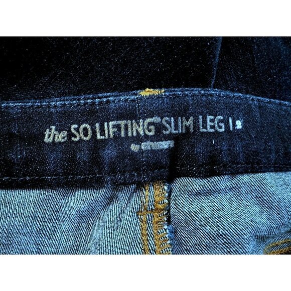 Chico's The So Lifting Slim Straight Leg Jeans Sz 2 Regular Classic 5 Pocket - Picture 6 of 6